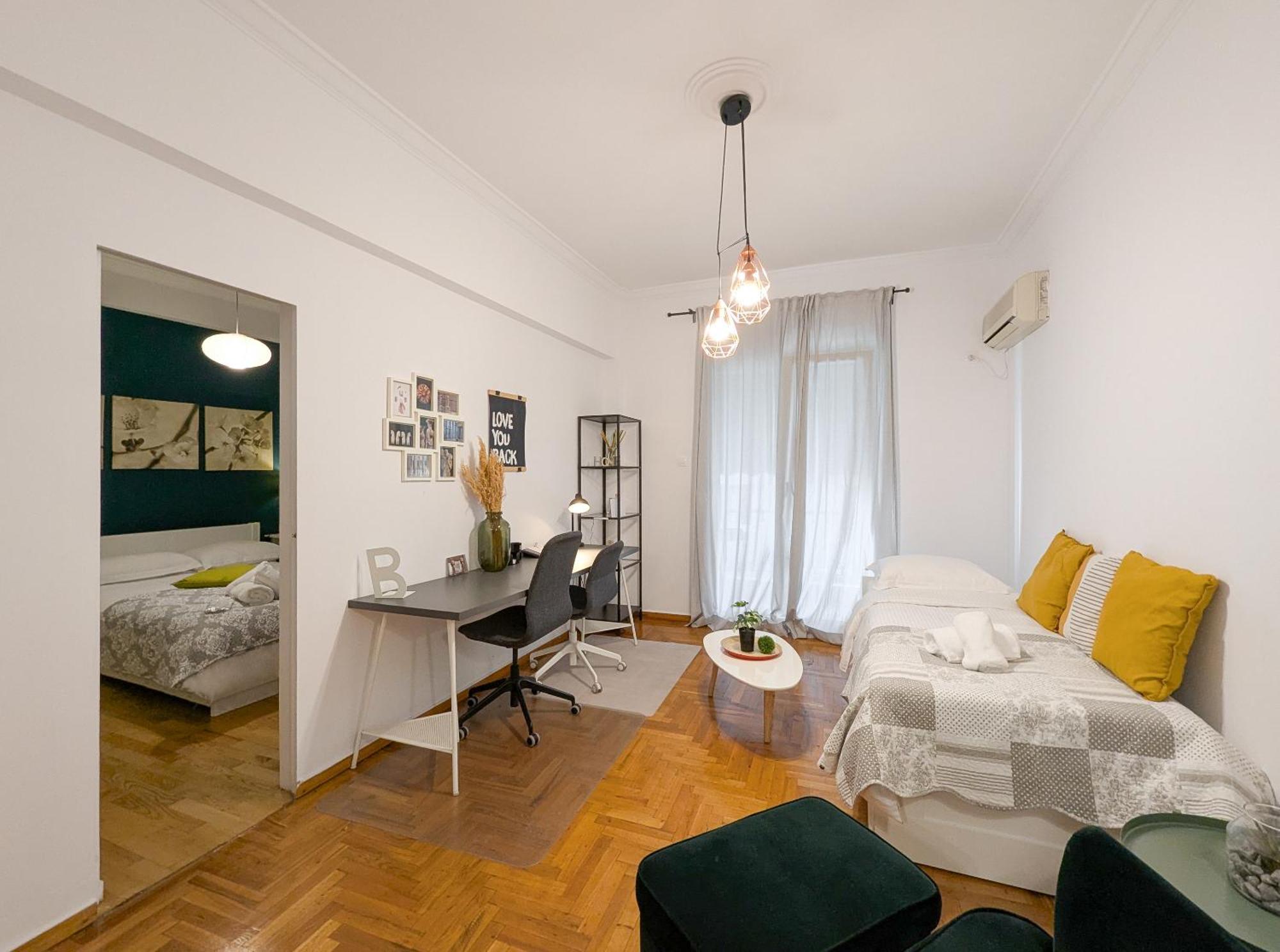 Spacious Apt For 5 Guests Next To Acropolis&Metro เอเธนส์ ภายนอก รูปภาพ